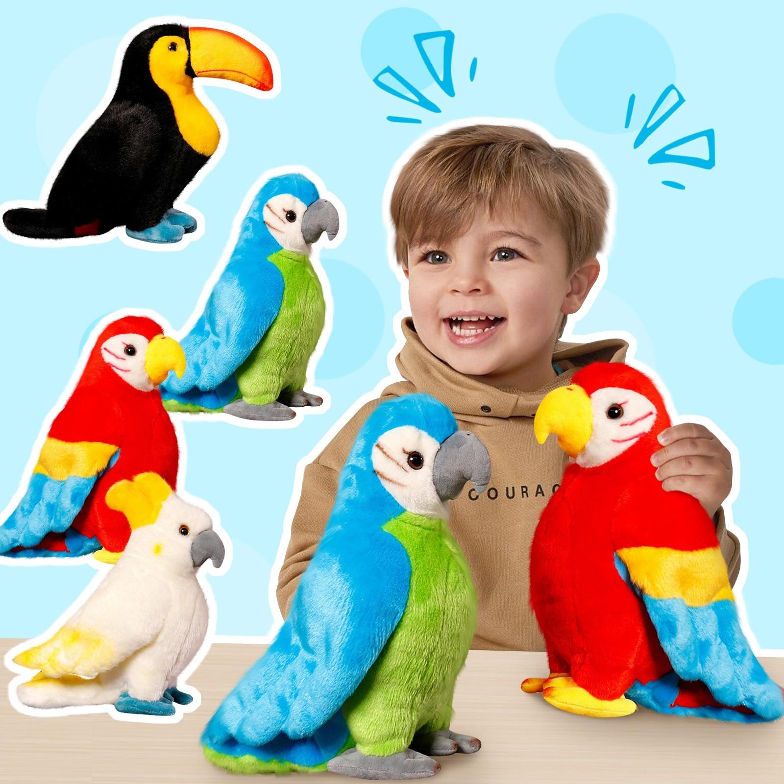 

Parrot Simulation Plush Toy, Creative Animal Decoration Ornaments