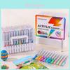 Student Acrylic Marker Kit With Colors Flowing Ink Storage For Beginners