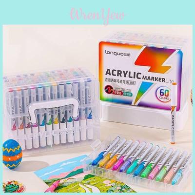Student Acrylic Marker Kit With Colors Flowing Ink Storage For Beginners