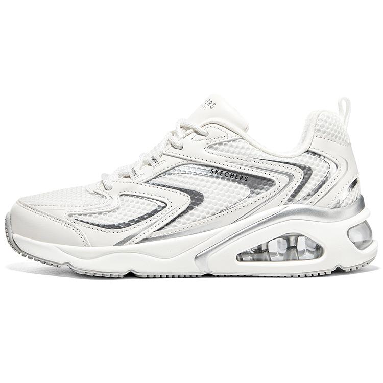 Skechers Tres-Air Uno Aurora Butterfly Обувь Спортивный тренд Амортизация Износостойкая Низкие Повседневная обувь Женские кроссовки Серебристый 177425-WSL 35