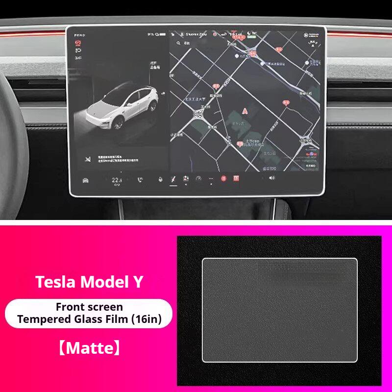 For 2026 Tesla Model Y 16Inch Screen Tempered Glass Car Interiors Film Anti‑Scratch Anti‑Fingerprint Anti‑Grease High-Definition