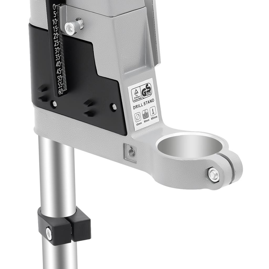 Floor Drill Press Stand Aluminium Alloy Workbench Repair for Drilling Collet with 12 inch Handle in Iron Wood Plastic Board