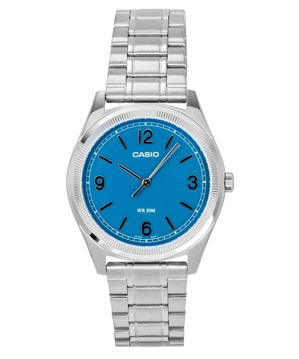 Casio Standard Analog Stainless Steel Teal Blue Dial Quartz MTP-B210D-2A1V Men's Watch