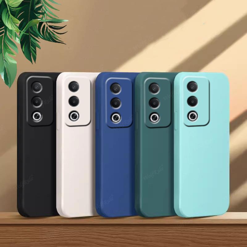 For Cover OPPO A80 5G Case OPPO A80 5G Capas Liquid Silicone Phone Back Bumper TPU Shockproof Soft Fundas OPPO A80 5G