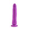 Dildo - Virgite - E11 - Soft Silicone - Flexible - Suction Cup - Purple