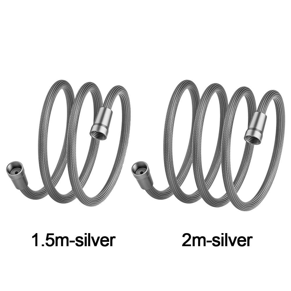 1,5/2 Meter Langlebiger Badezimmer Nylon Hochdruck Duschschlauch GI/2 Universal Flexibel Handbrause Anti-Verdrehungsrohr