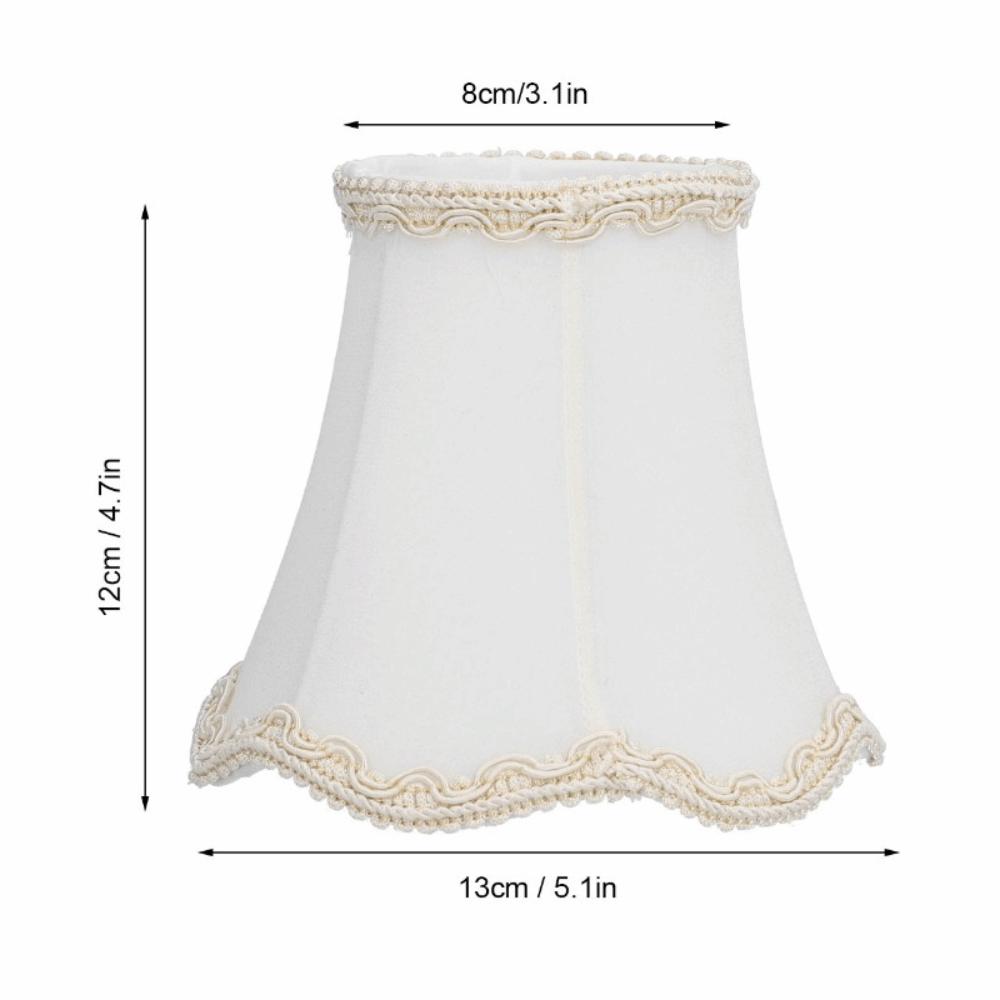 3 Stück Moderner Stofflampenschirm Clip-On-Design 12 cm Höhe Kronleuchterlampenschirme Kleine Lampenschirme Tischlampe