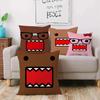 Cute For D-Domo Kun Faces Pillow Covers Cartoon Sofa Decorative Home Double-sided Printing Short Plush Cute Cushion Cover