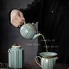 210ml Chinese Ceramic Tianqing Ru Kiln Tea Pot Household Ball Hole Filter Pot Single Tea Maker