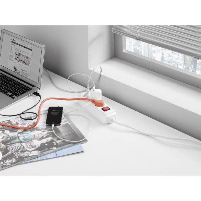 Boite de dissimulation pour cables - durable - cavoline box s - graphite - 3 prises - rectangulaire