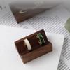 Wood Base Ring Display Rack Walnut Jewelry Photography Props Ring Holder  Jewelry Store