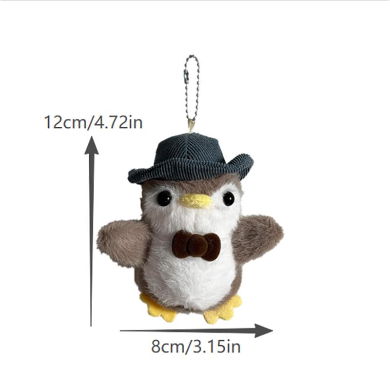 Cartoon Cute Penguin Plush Doll Toys Keychain Pendant Bag Hanging Ornaments Backpack Charm Girly Keyring Christmas Birthday Gift