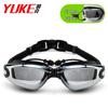 Yuke High-Definition Anti-Fog Adult Swim Goggles with Earplugs for Clear Vision