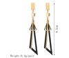 Fancy Hollow Triangle Long Geometric Drop Earrings for Girls & Women