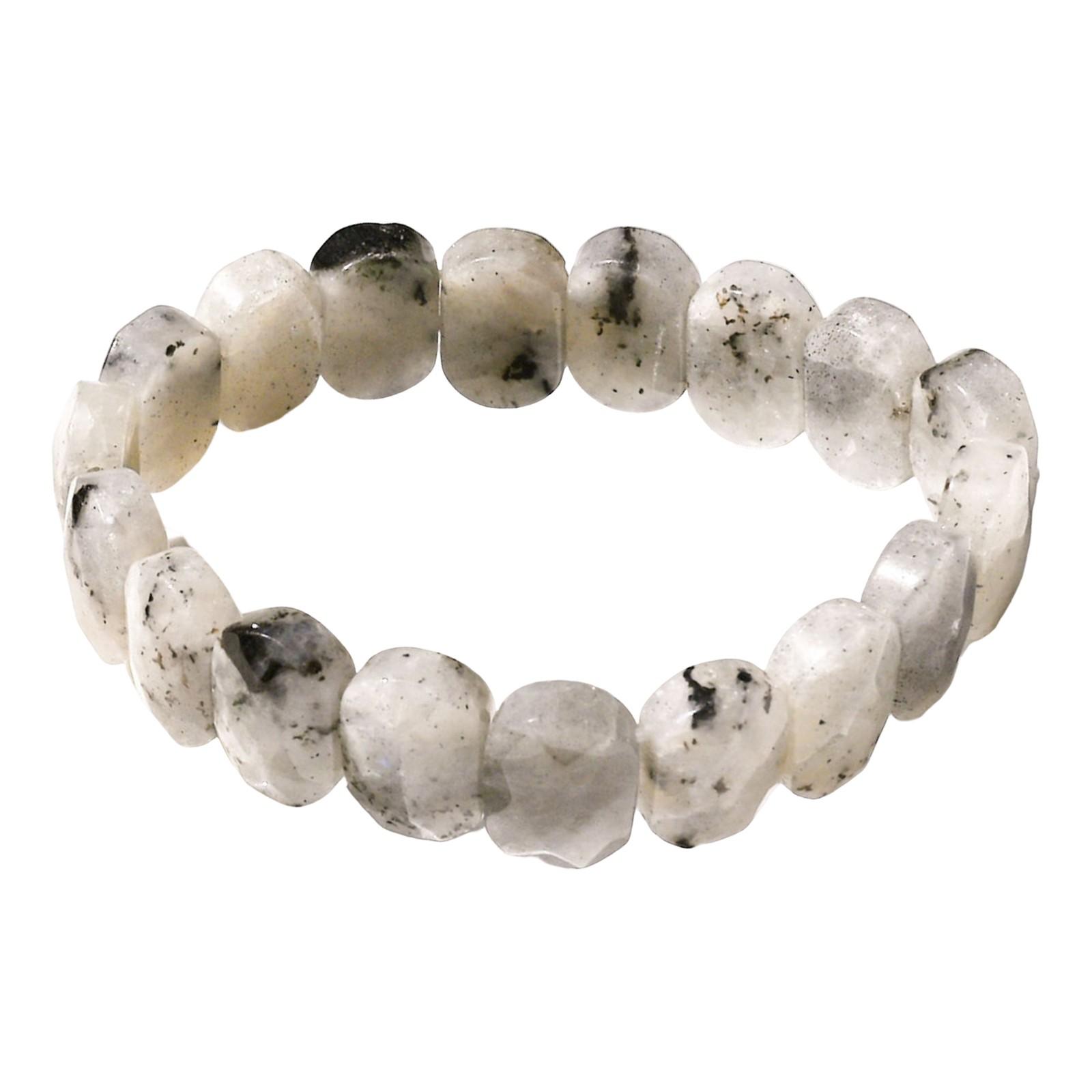 

Браслеты из натуральных камней с квадратными бусинами, аметист, розовый кварц, прямоугольный браслет для женщин One Size