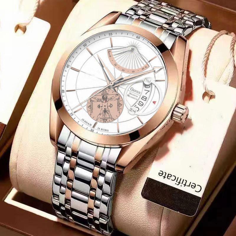 2025 New Men's Watches Business Sports Versatile Model Fully Automatic Quartz Luminous Waterproof Handsome Men Express Finch