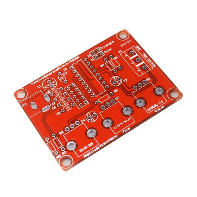 1Hz-1MHz XR2206 Function Signal Generator Sine/Triangle/Square Output Signal Generator Adjustable Frequency Amplitude