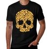 Leopard Skull Tee TShirt Comfortable Basic Crew Neck Tee