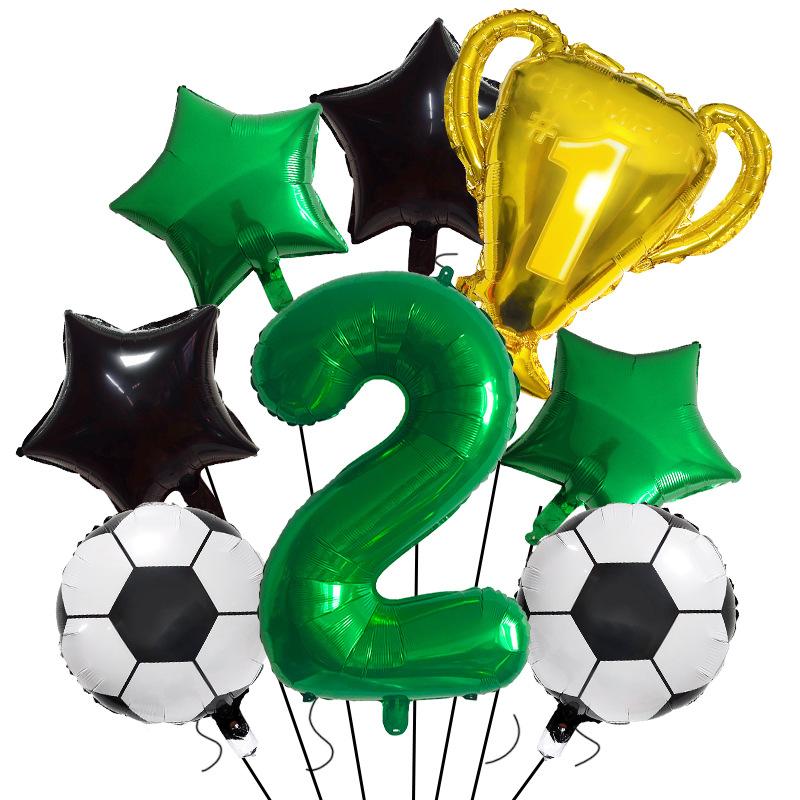 Football Champion Trophy Balloon Set World Cup Themed Party Decoration Children'S Birthday Party Photo