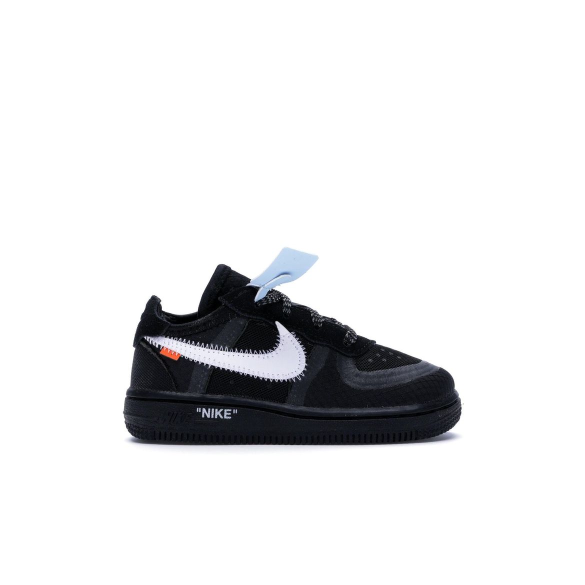 

Детские кроссовки Nike Off-White x Air Force 1 Low TD Black White-Cone-Black BV0853-001