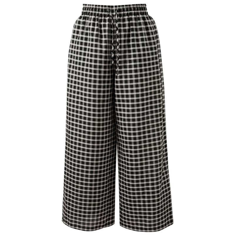 

Tricolor Summer 2026 Plaid Casual Pants S