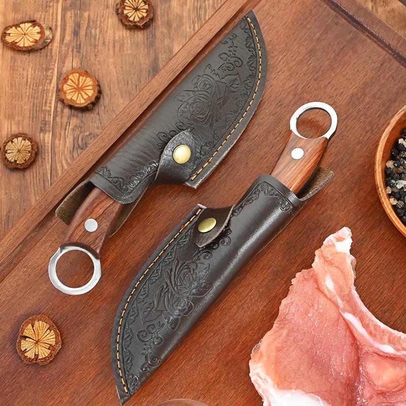 Ring Hand Fleisch Küche Metzgermesser Haushalts Obstmesser Tragbares Steak Essen Fleischmesser Ausbeinmesser