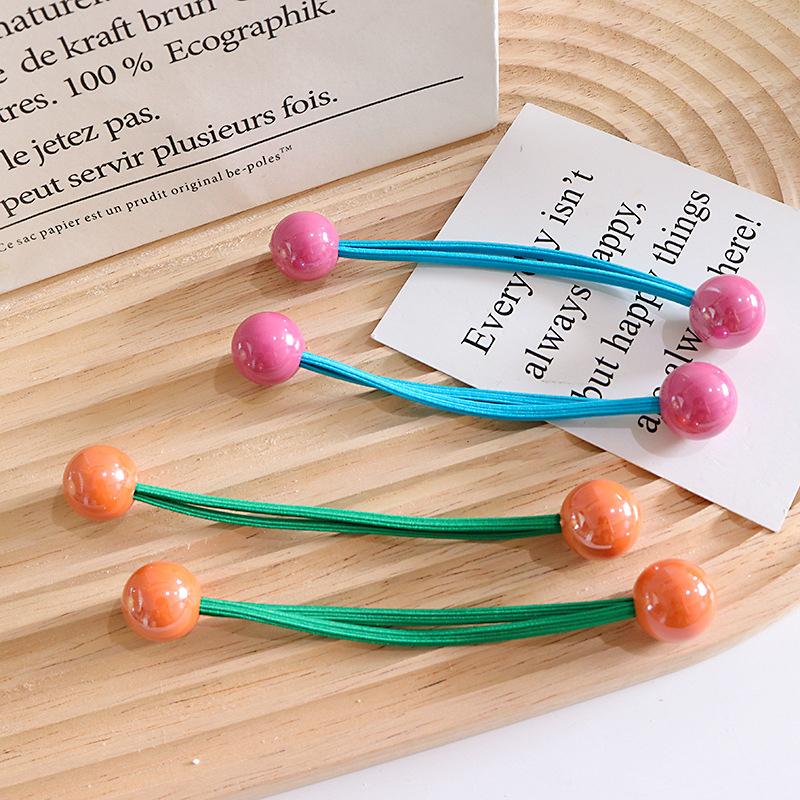 1 pereche de desene animate bile colorate frânghie de păr benzi de cauciuc legături de păr accesorii de păr