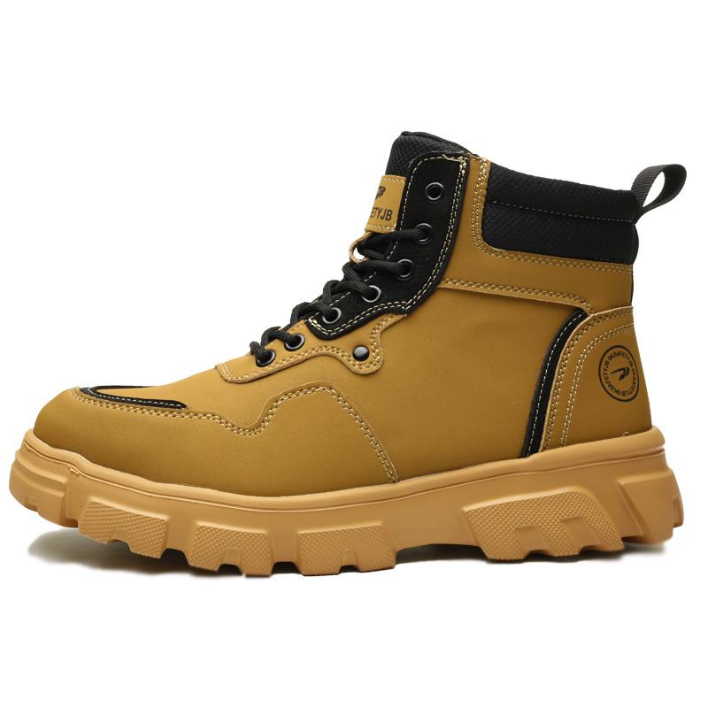 

Легкая спортивная черная прочная защитная обувь со стальным носком водонепроницаемая рабочая обувь 46 жёлтый