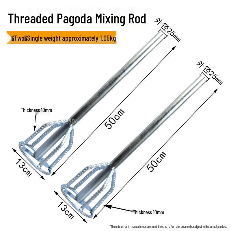 Rhinestone Spiral Mixing Rod for Cement and Putty Coating