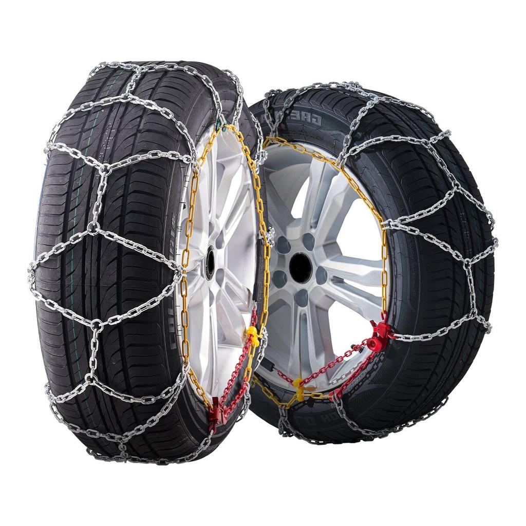 Snow Chains Manganese Alloy Steel 2PCS Traction Snow Tires Chains Silver