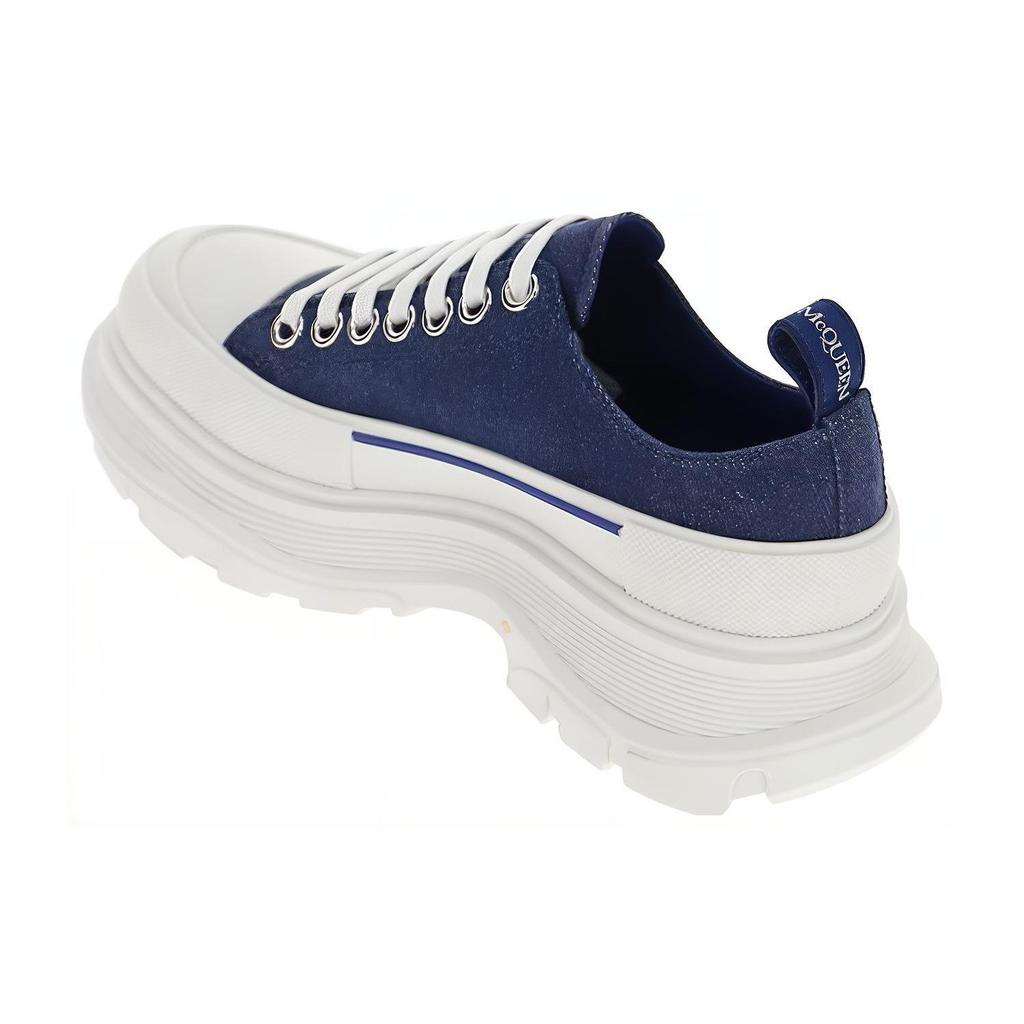 Alexander Mcqueen Tread Slick Lace Up Sneakers 'Blue Denim' Women's 611705W4PD14177