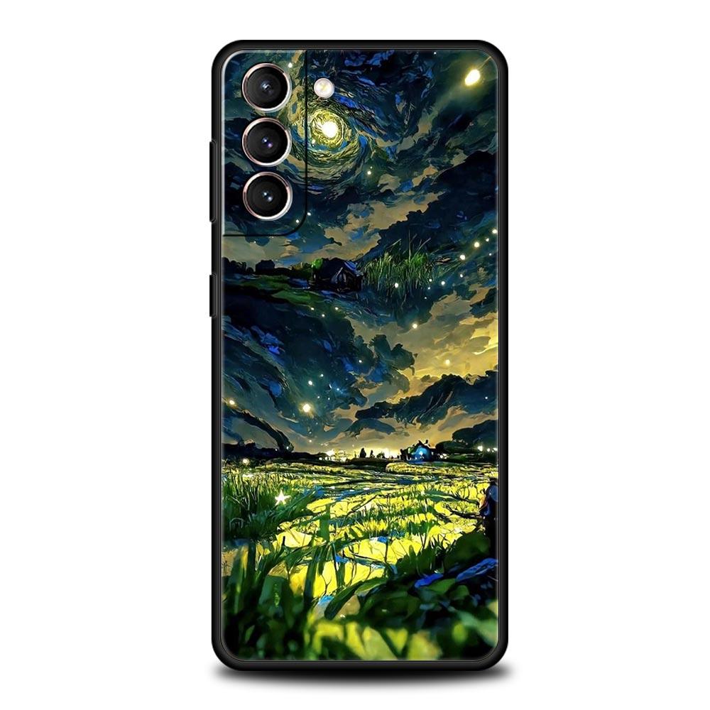 Anime Girl Art Scenery Soft Phone Case For Samsung Galaxy S23 S22 S21 S20 FE Ultra 5G S10 S10E S9 S8 Plus 10 20 Silicone Cover