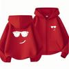 boy Girls Hoodie zipper cardigan tops Suitable age 3-12 Children's Sweatshirt coat Autumn Zipper style black leisure Clothing