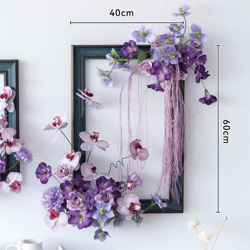 Floral Art Photo Frame Set for Wall and Window Decoration