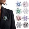 Sparkling Snowflake Brooches Brooch Pin for Women, Rhinestone Alloy Lapel Women Formal Pins Pin, Decorative Accessory Coats Sweaters Suits Dresses
