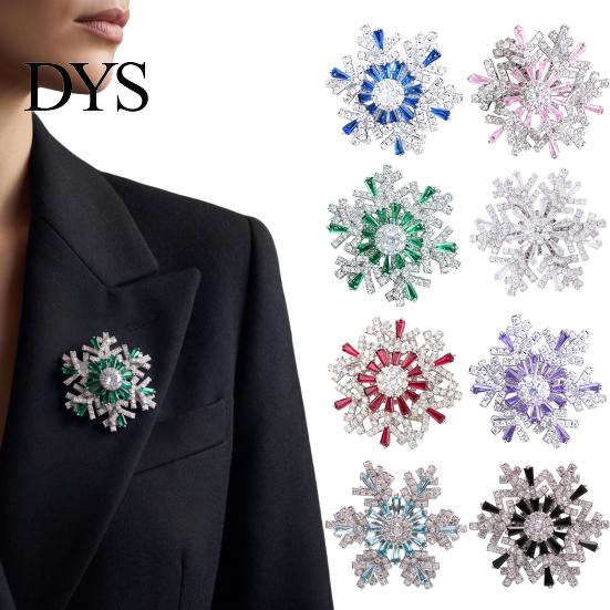 Sparkling Snowflake Brooches Brooch Pin for Women, Rhinestone Alloy Lapel Women Formal Pins Pin, Decorative Accessory Coats Sweaters Suits Dresses
