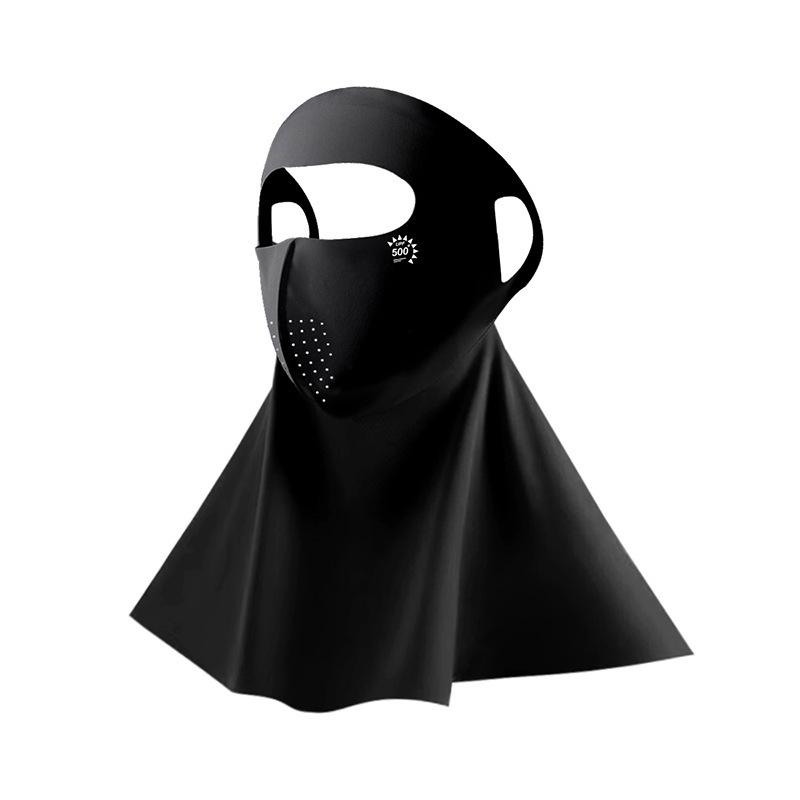 Nahtlose UPF50+ Gesichtsmaske: Voller Sonnen- und Windschutz, Sommerwärme, Tragbares Kopf-Design