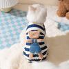 Cute Striped Bear Pet Onesies Thin Soft Dog Cat Clothes