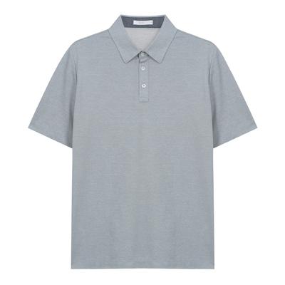 BASSO Minimal Silky Short Sleeve Collared T-Shirt (Bsy2Kt54A)