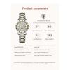 POEDAGAR Elegant Luxury Women Watch Luminous Waterproof Week Date Wristwatch Stainless Steel Fashion Quartz Ladies Watches