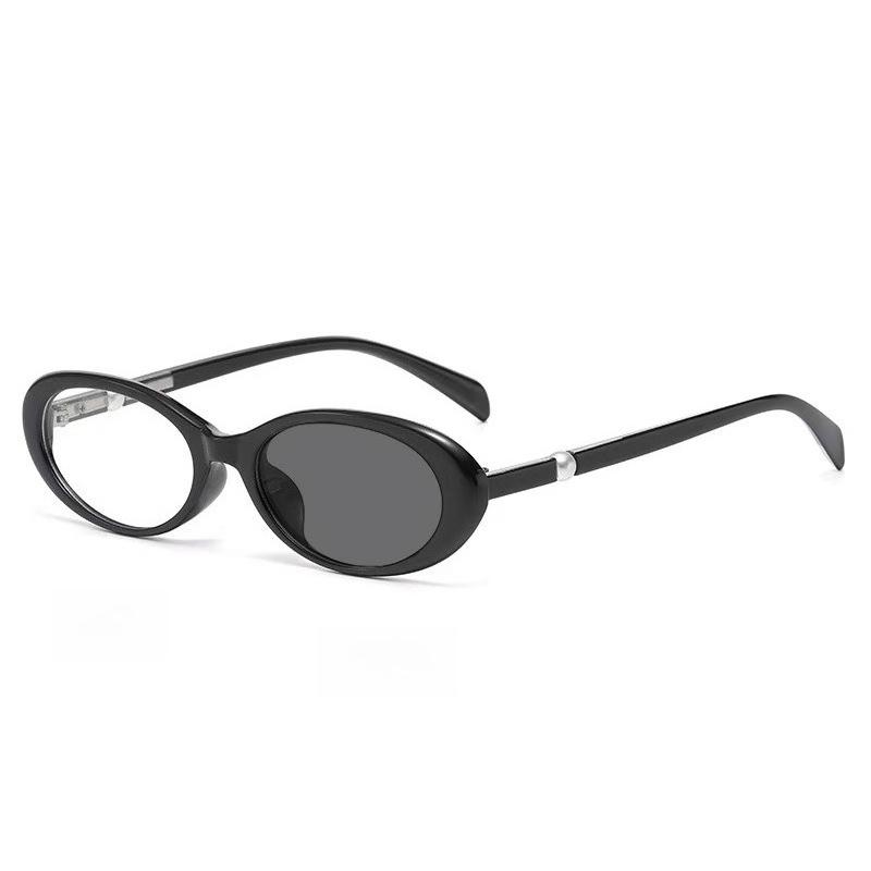 Retro Oval Frame Photochromic Myopia Glasses Women's INS Style High Definition Comfort Eyewear Minus Diopter 0 To -4.0