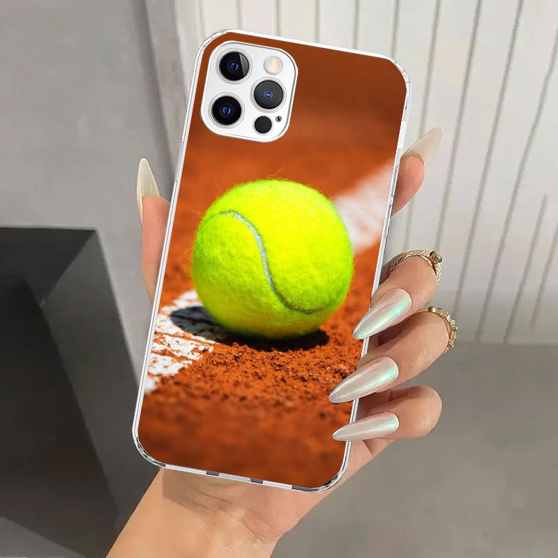 Tennis Sport Phone Case for Iphone 17 Air 16 15 Plus 14 13 Mini 12 11 Pro Max 16E 7 8 SE 2020 Soft Funda Print Shell 17 Air 16 1