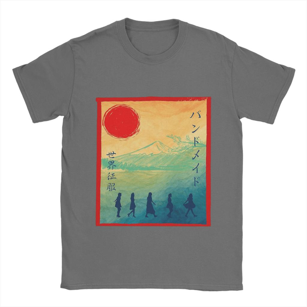 Band Maid Band T-Shirts Herren Reine Baumwolle Freizeit T-Shirt Rundhals T-Shirt Kurzarm Kleidung Übergröße