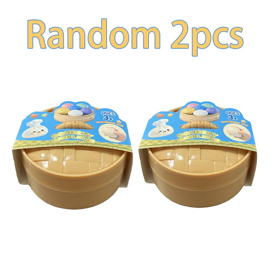 Scatola Misteriosa Raviolo Glitterato: 6 Palline Antistress Colorate Casuali, Giocattolo Sensoriale Estetico per Scrivania, Regalo Creativo Fidget per Ufficio