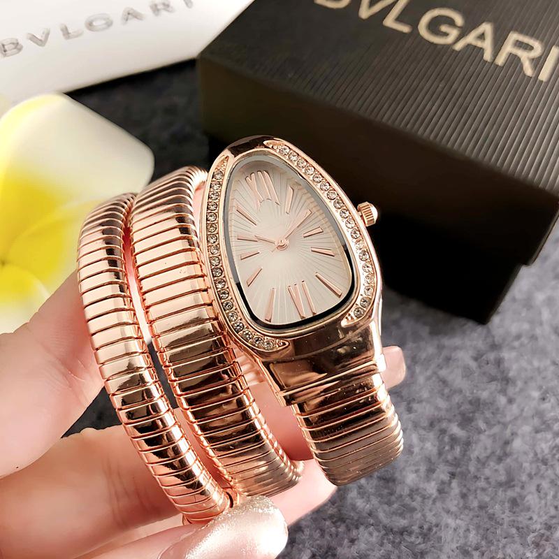 BV Home Fashion Retro Quartz Snake-Shaped Wristwatch for Women and Students