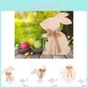 Charming Easter Rabbit Decoration For Home Decor Festive Wooden Chicken Egg Display
