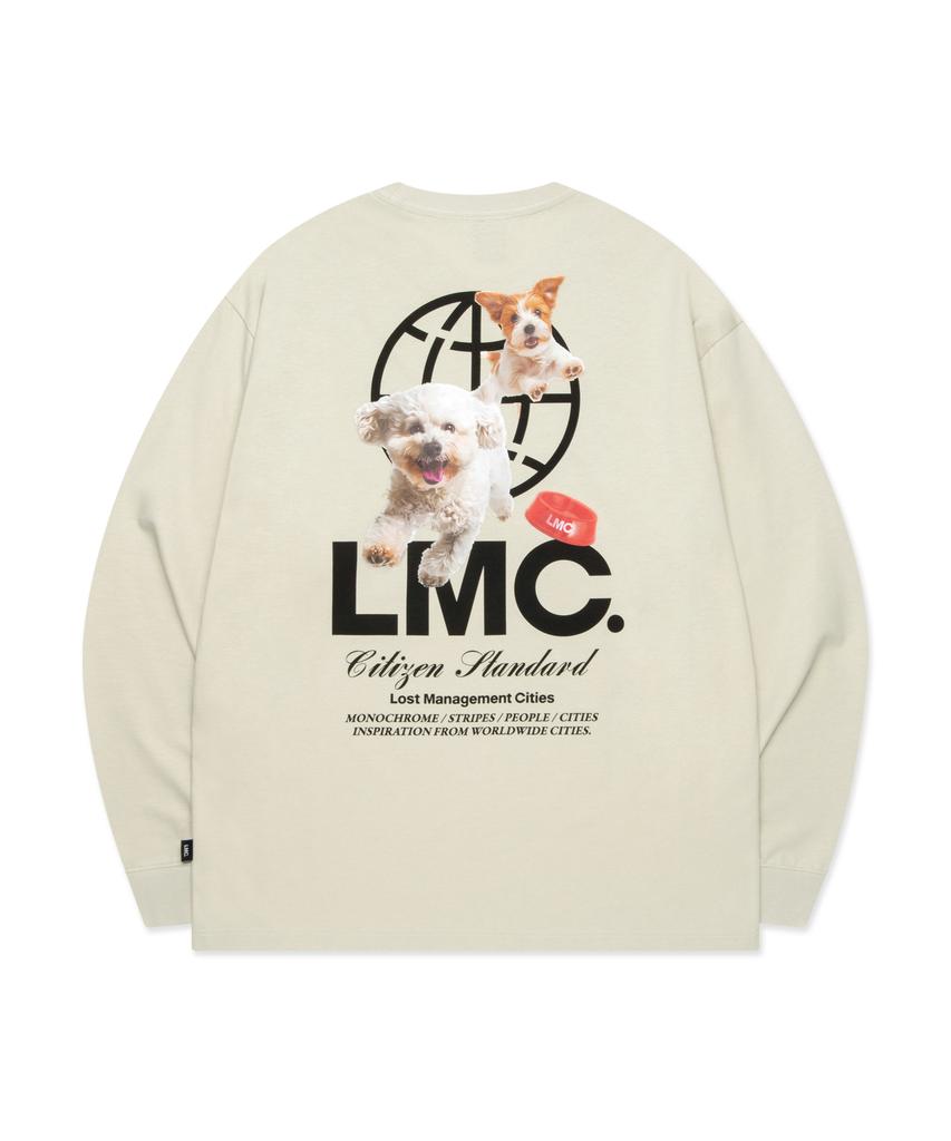 LMC Flying Puppy Long Slv Tee Sand