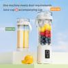 600ML Small Household Portable Juicer USB Rechargeable Electric Juicer Mini Juice Cup Multi Functional Dual Use Fruit Juice Cup