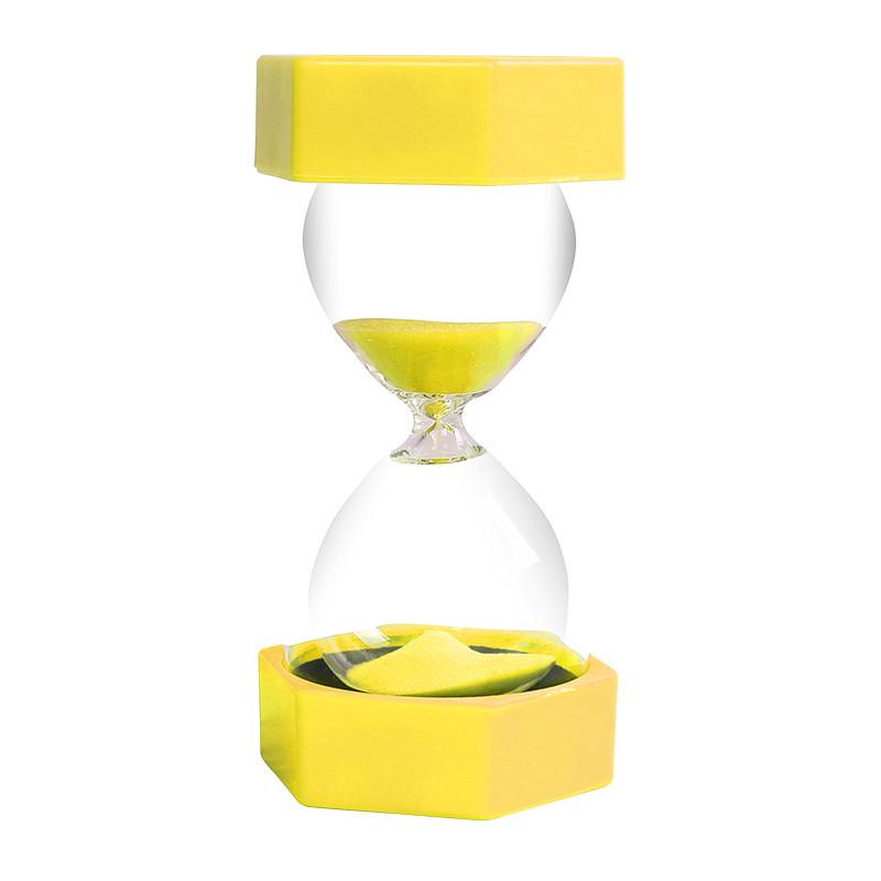 Hexagonal 30-Minute Drop-Proof Hourglass with Double-Layer Safety for Kids