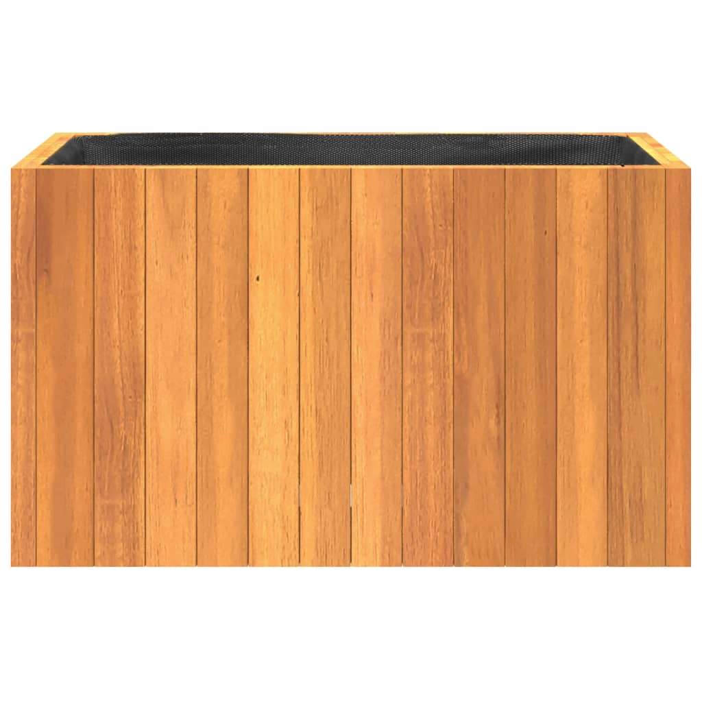 Plant Pot 59 x 27.5 x 35 cm Solid Acacia Wood